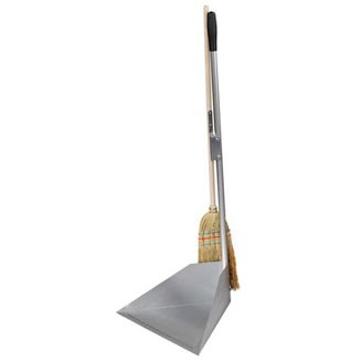 Standkehrschaufel mit Besen | Schaufel-BxTxH 300x250x120 mm | Gesamthöhe 1000 mm,