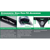 Unger AC650 Fensterwischer ErgoTec Ninja Schiene 65 cm High-Tech-T6 Aluminium | Material aus dem Flugzeugbau