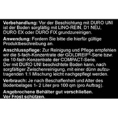 Duro Uni 10 L - Mittelharte Beschichtung für Bodenbeläge | Polymerdispersion