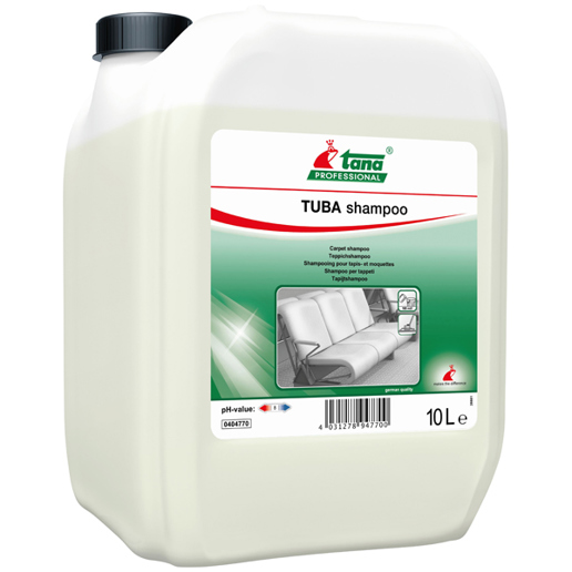 Tana TUBA shampoo Teppich Shampoo 10 Liter Für alle shampoonierbaren Textilbeläge aus Natur- & Kunstfasern 10 Liter