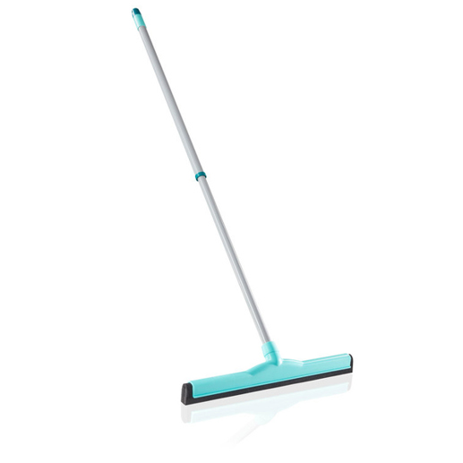 Leifheit Classic Duschrakel mit Einzelklinge Schwarz | Blau