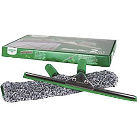 Professionelles ErgoTec® Glasreinigungsset | Starter-Set 2in1 | Breite 35 cm.