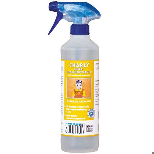 Solution Charly Super Fleckentferner 500 ml Anwendbar auf wasser- & leicht alkalibeständigen textilen Fasern 500 ml