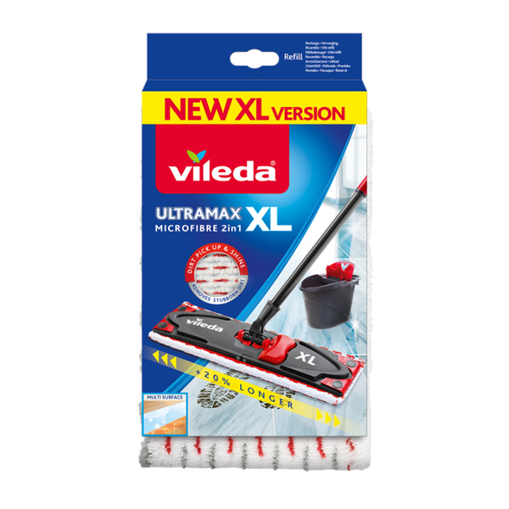 Vileda UltraMax XL Mopppad Rot | Weiß
