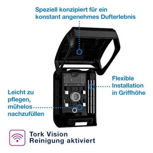 Kontinuierlicher Lufterfrischer Spender - Schwarz
