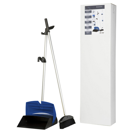 Vermop Kehrset komplett | grau-blau | B: 28,5cm | L: 18cm | H: 110cm