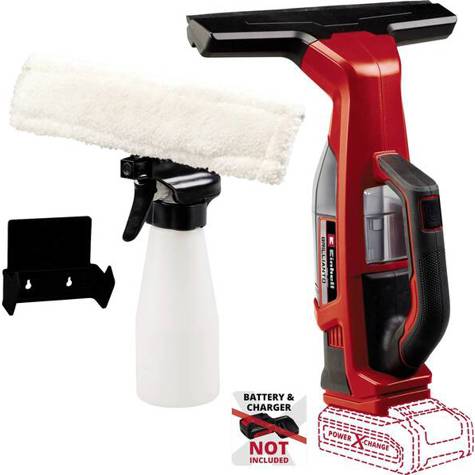 Einhell Brillianto Power X-Change Fensterreiniger Rot | Schwarz Anzahl mitgelieferte Akkus 0