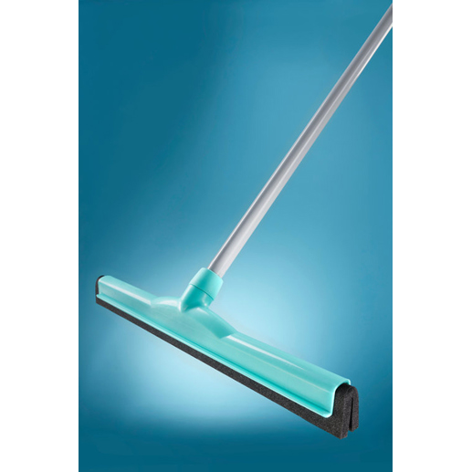 Leifheit Classic Duschrakel mit Einzelklinge Schwarz | Blau