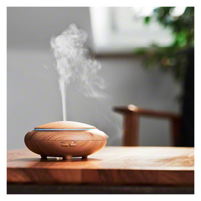 Ultraschall Luftbefeuchter Aroma Diffuser | edle Holzoptik | Raumluftbefeuchter