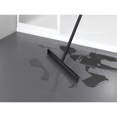 WENKO Edelstahl Boden-und Fensterwischer Rosole Schwarz | 40 cm Wischbreite