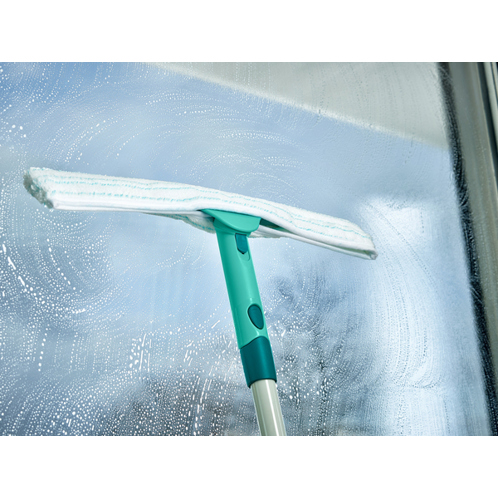 Leifheit 514257 Fensterreinigungsgerät 28 cm Schwarz | Grau | Türkis