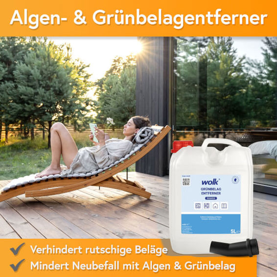 Grünbelagentferner Konzentrat - 5,0 l für Steinreiniger