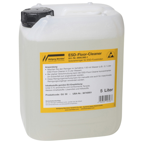 ESD Bodenreiniger 5l - Effektive Reinigung für Elektronik