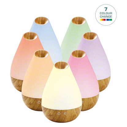 Ultraschall Luftbefeuchter Aroma Diffuser | edle Holzoptik | Raumluftbefeuchter