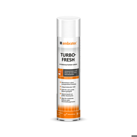 ambratec Turbo-Fresh | Intensivduftspray | 600ml | Lemon