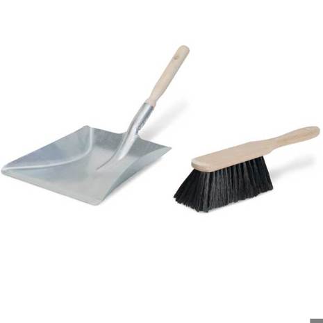 Handfeger und Kehrschaufel-Set | Handfeger L 280 mm | Schaufel LxB 230x220 mm