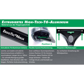 Unger AC450 Fensterwischer ErgoTec Ninja Schiene 45 cm High-Tech-T6 Aluminium | Material aus dem Flugzeugbau