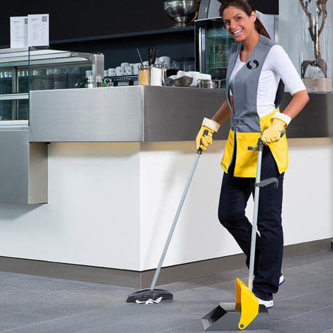 Vermop Kehrset Des | grau-gelb | B: 28,5cm | L: 18cm | H: 110cm
